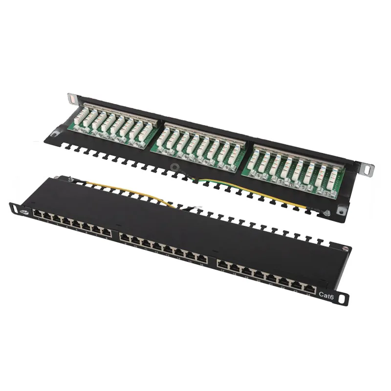 cat6 shield FTP telephone 24 port patch panel