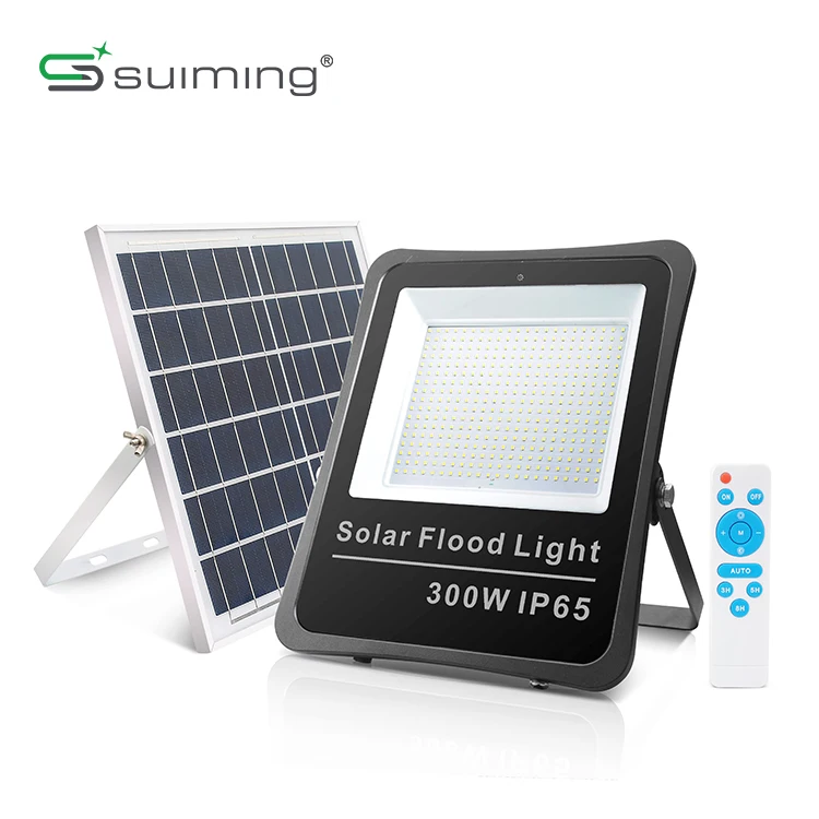 Very Bright Solar Flood Light SMD2835 Chip Sd Solar Flood Light LED Black Electric Garden Luces Led 80 Led Street Light 100w 100