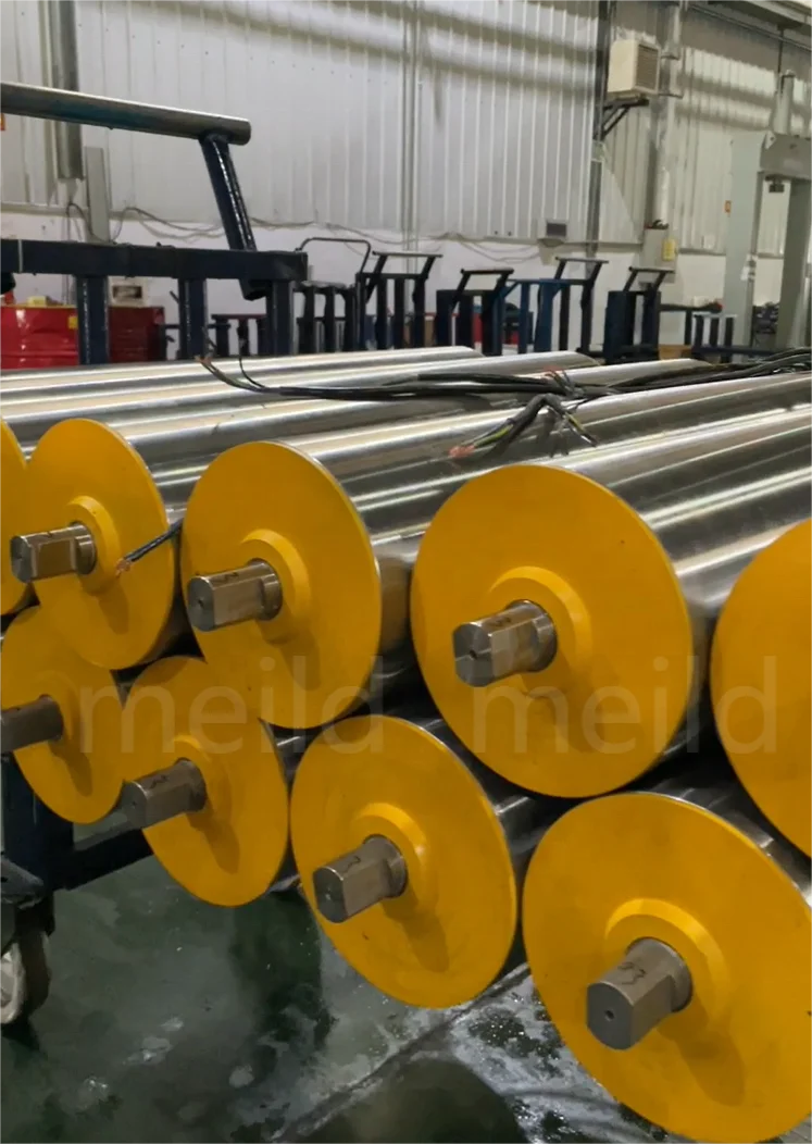 TM1113F belt conveyor food grade stainless steel electric drum polyurethane coating drum