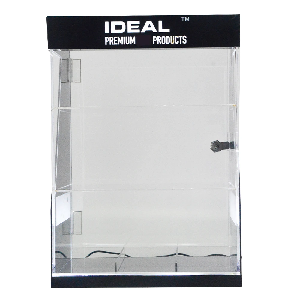 Custom Acrylic Cigarette Case Essential Oil Stand Smoke Holder Tobacco Store Display Cabinet