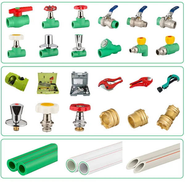 TUBOMART China OEM Wholesale Factory PPR Pipe Fittings Connecting Accessories Size DN 20mm 25mm 32mm PPR pipe