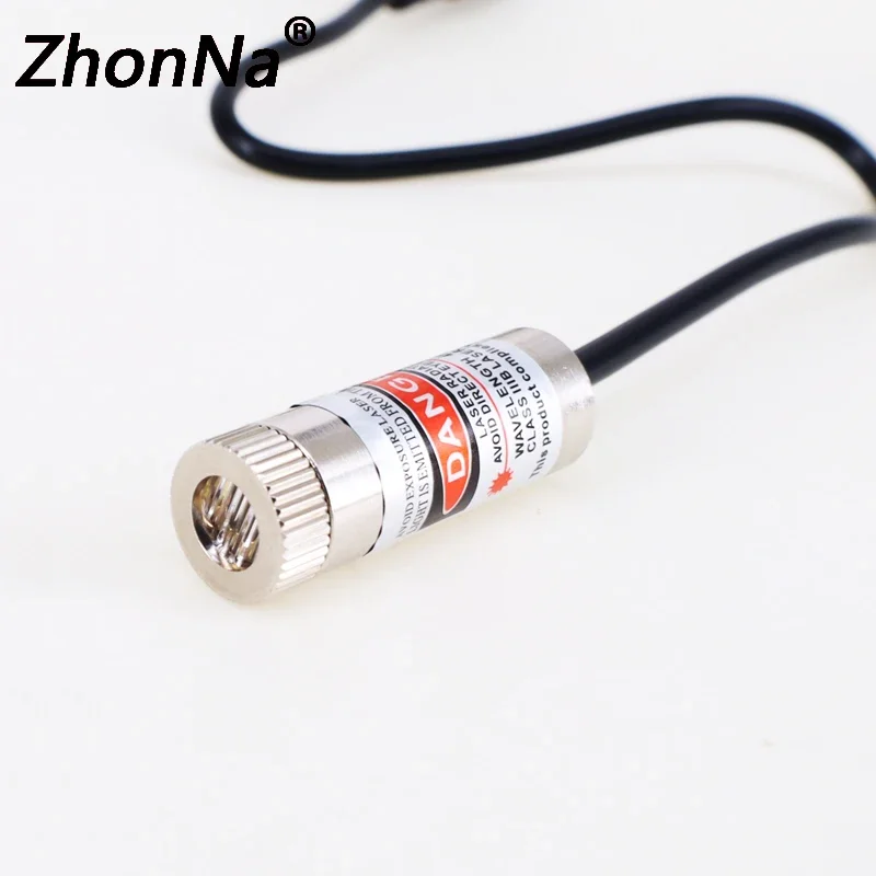 520nm Green Line Glass Lens With Graduated Cross Line Laser Module, Adjustable Diode,Industrial grade laser positioning module