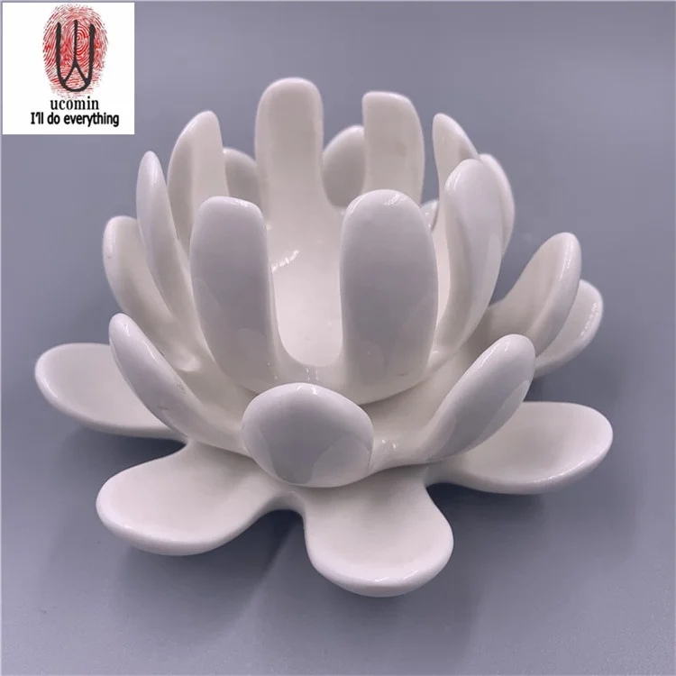 
BUY 2 GET 1 FREE Original New Amazon wedding table produced in Dehua ceramic flower candle 