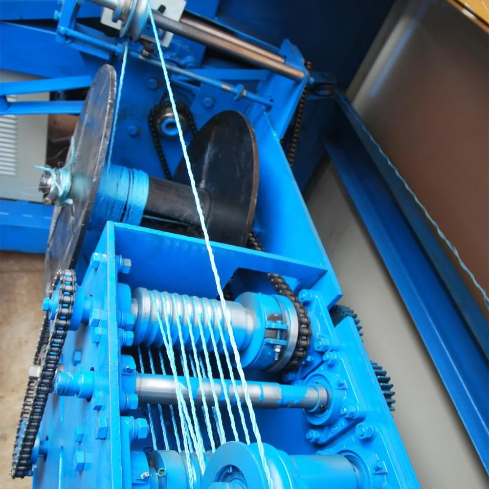 Model M44Twist and Rope Making Machine for Complete Plastic PP PE Flat Yarn Monofilament Yarn Rope Production Line