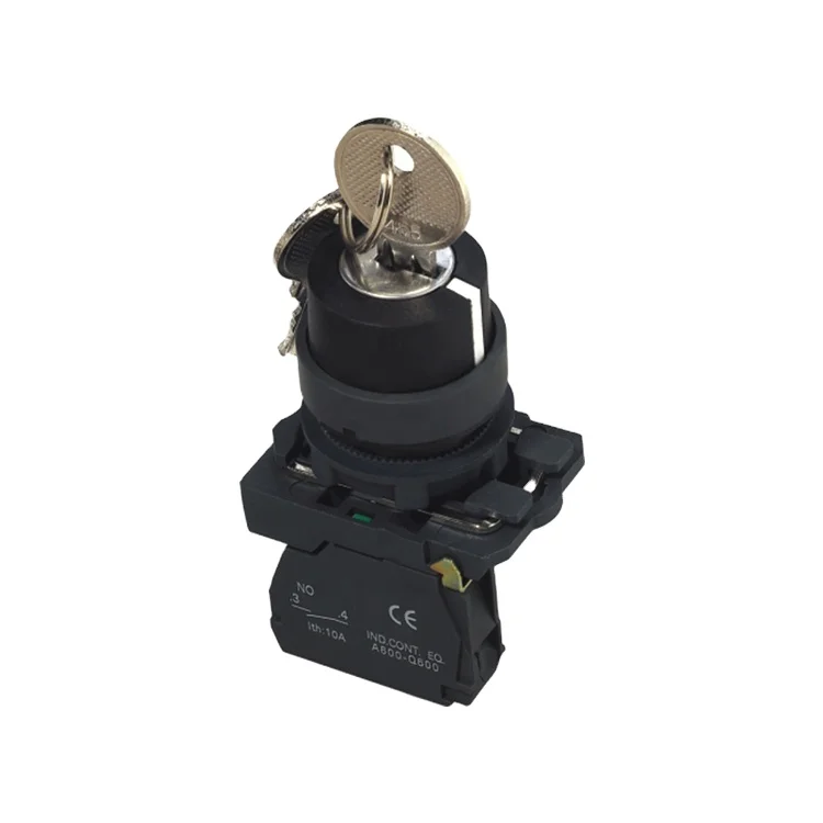 Salzer SA22-AG21 NO Push button Selector Switch with Key 2 position locked (TUV, CE and CB Approved)