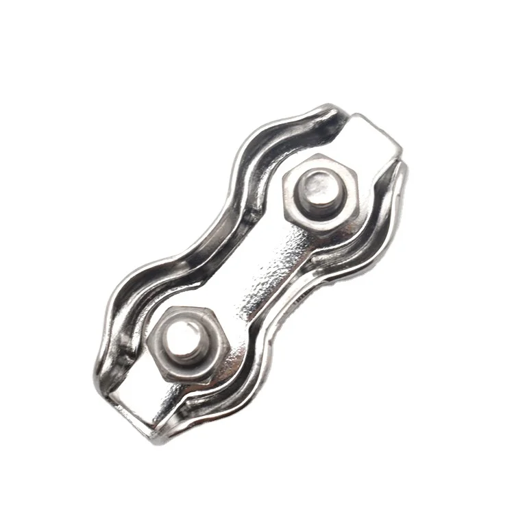 Marine grade stainless steel wire rope clips cable clamp duplex wire rope clip wholesale