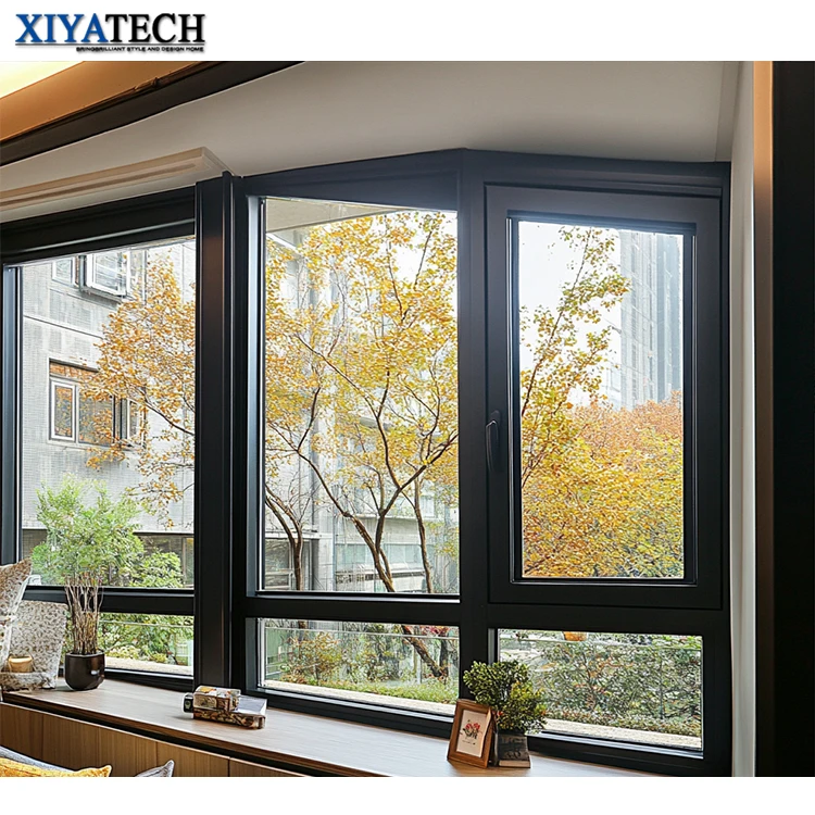 XIYATECH Wholesale Sale Aluminum Frame Double Tempered Glazed Casement Windows For Home Casement Window And Door
