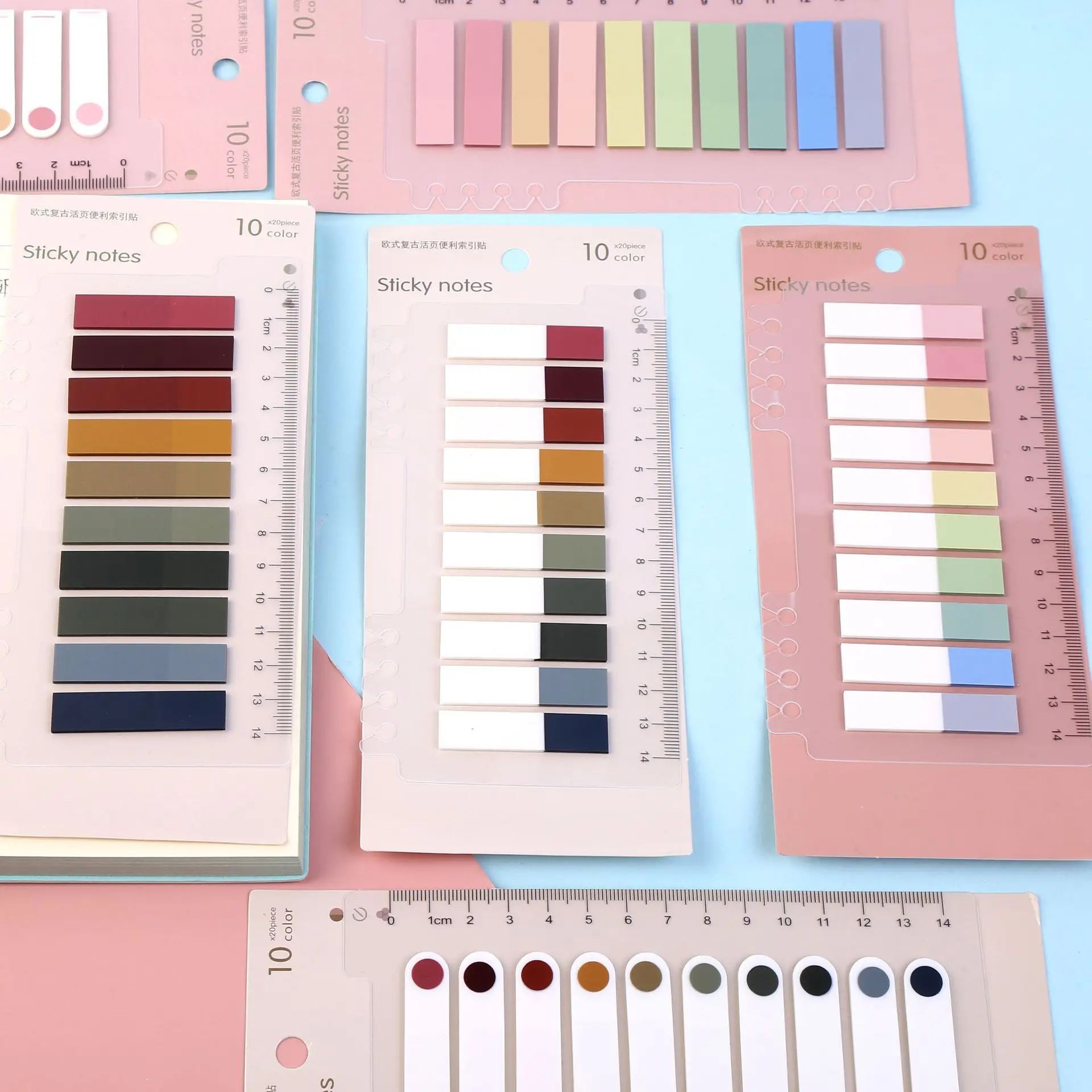 creative Loose-leaf index stickers scenery cute student notes signature  note book