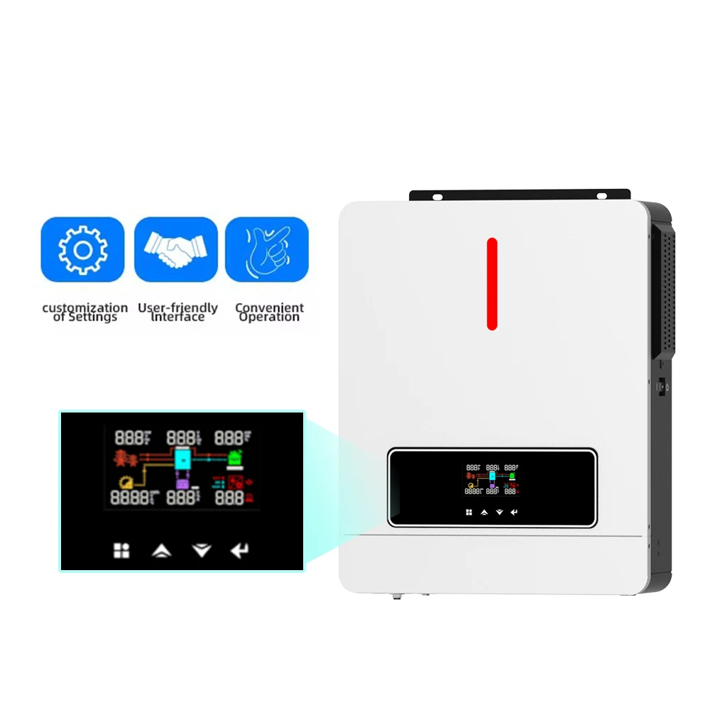Hybrid Off Grid 3Kw 6Kw 8Kw 48V Solar Panel 3Kva/3000W Mppt Solar Inverter Hybrid Solar Inverter With Mppt Charge Controller
