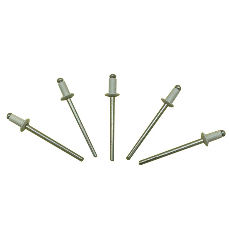 DIN7337 Steel aluminium open type round head colored anodized white painted pop Rivet