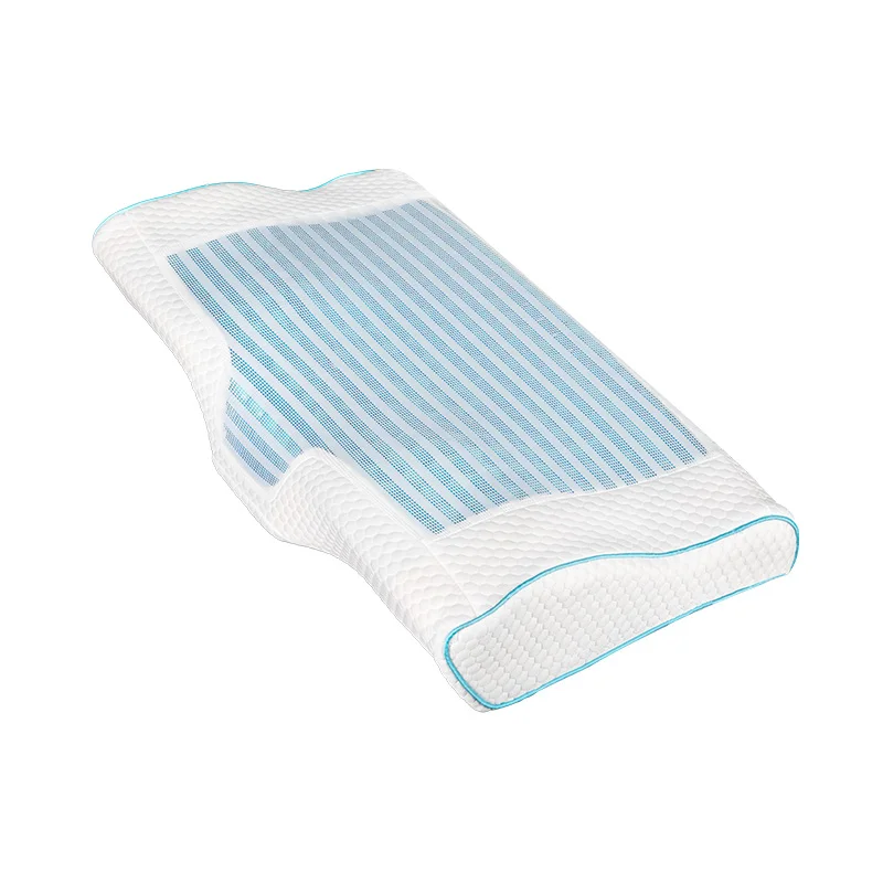 quality sleep cool ventilated gel memory foam orthopedic cervical pillow, cooling memory foam pillow vertebra supportive pillow