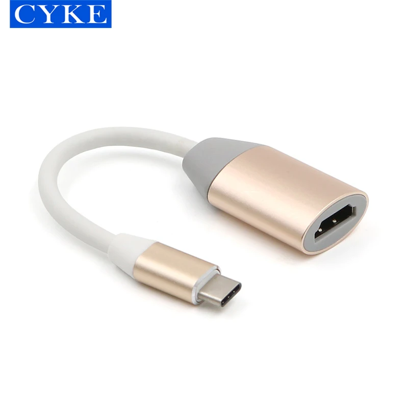 CYKE Factory price usb c to Video HD output female cable adapter converter Type HDTV