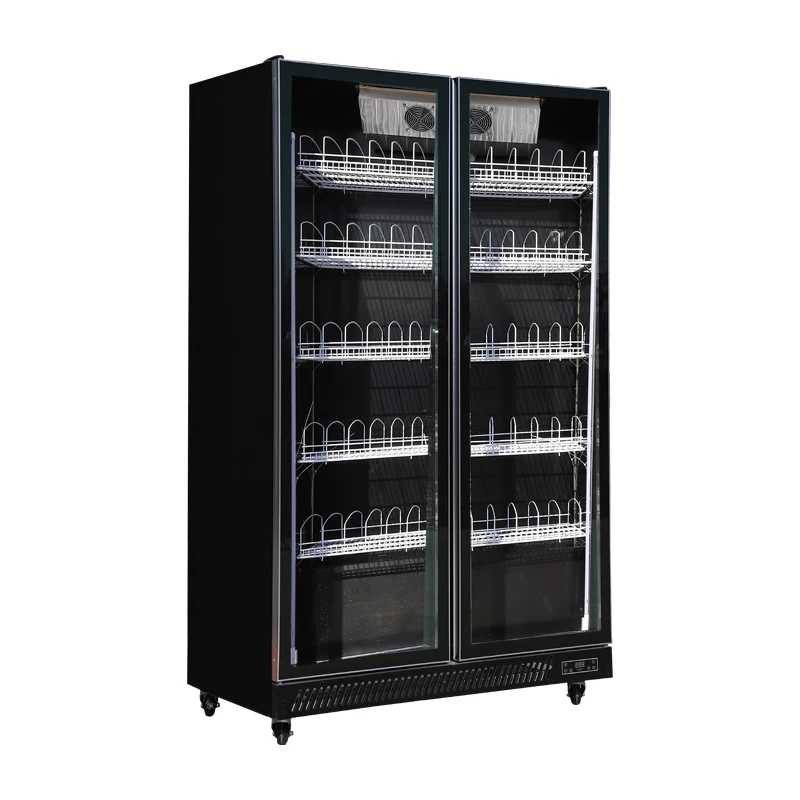 Single-Door 220V LED Light Beverage Refrigerator Glass Display Cooler for Restaurant and Hotel Use Cooling and Chiller Climate