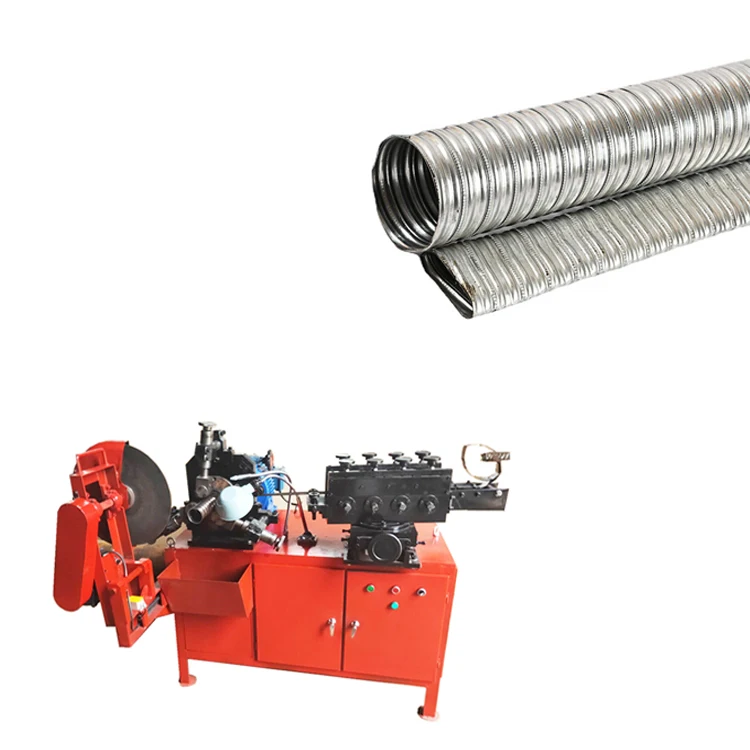 7.5kw Power Prestressed Post-tension Galvanized Steel Strip Metal Corrugated Pipe Spiral Duct Making Machine For Bridge