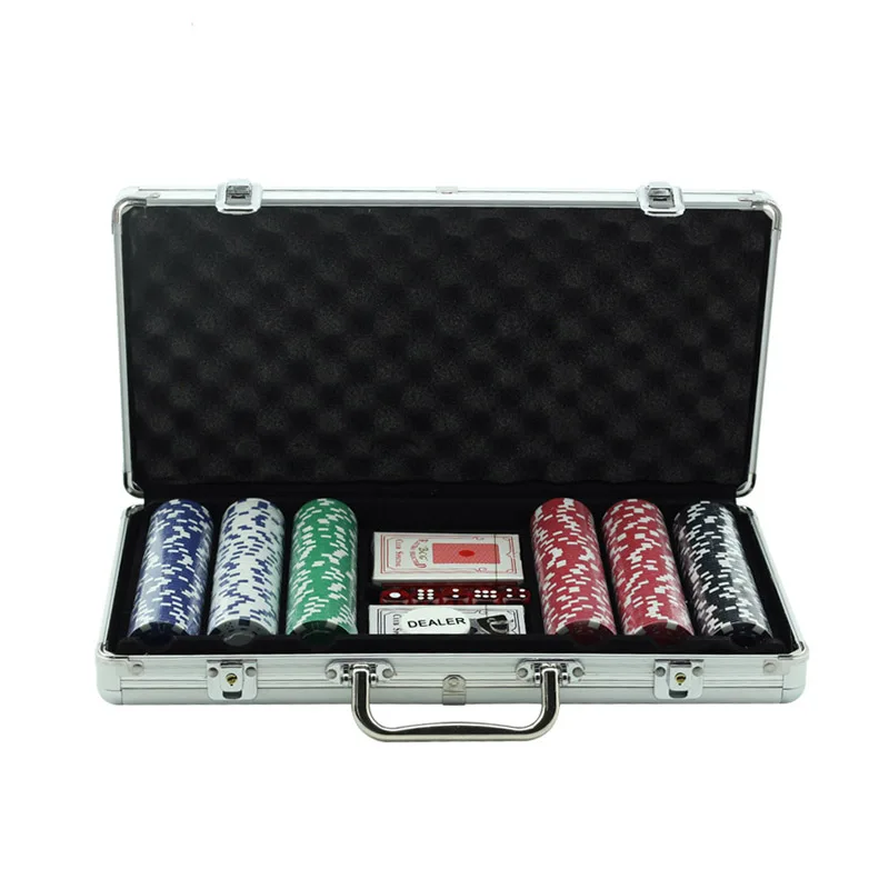 Promotional custom aluminum case casino chip poker