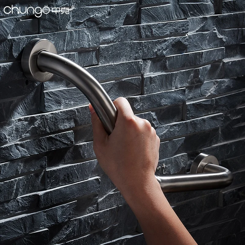 Stainless bathtub for bathroom accessories l shape safe grab bar