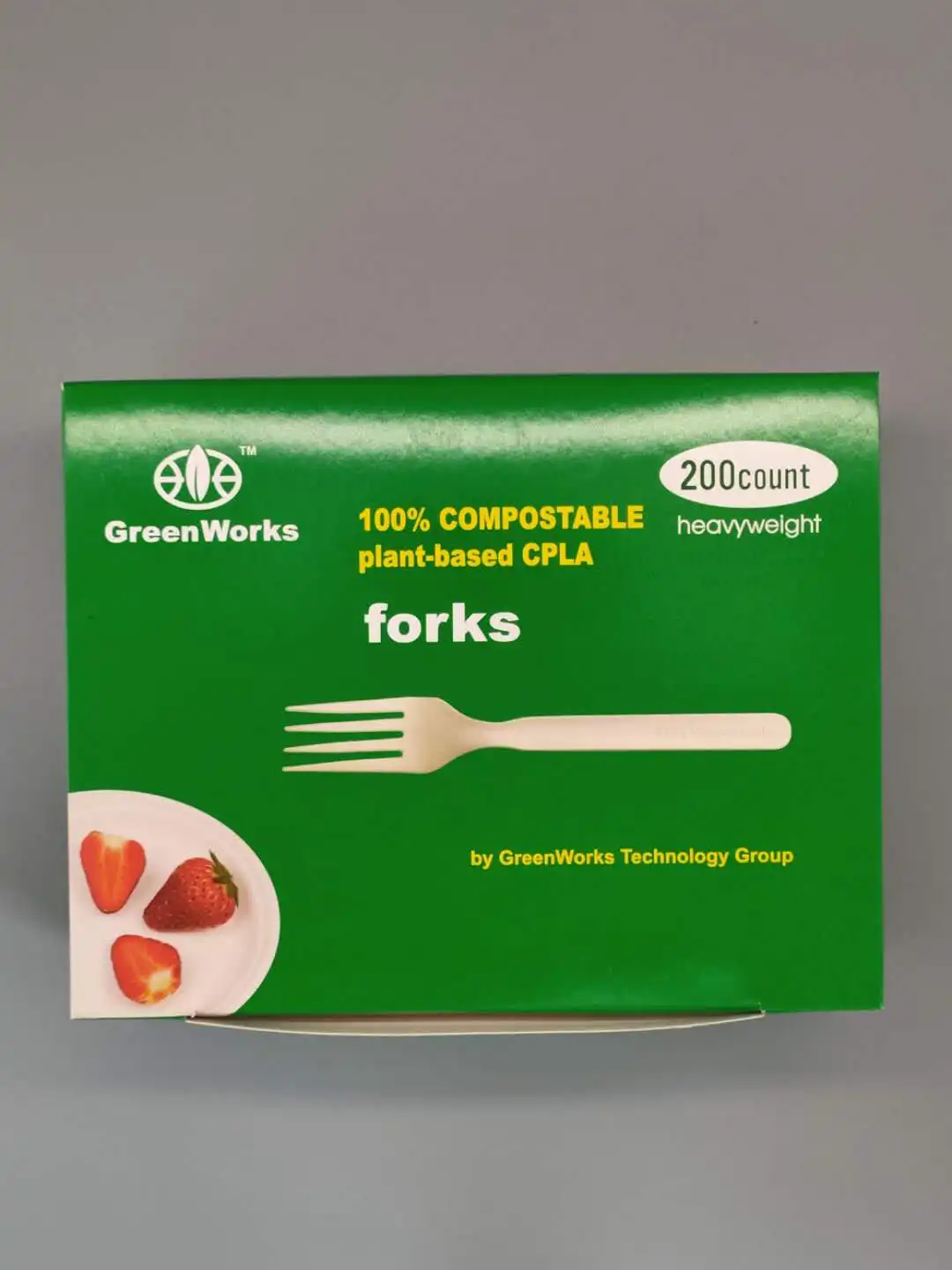 
GreenWorks High quality wholesale Biodegradable Compostable CPLA 7inch 17cm Cutlery(Knife,Fork,Spoon) 