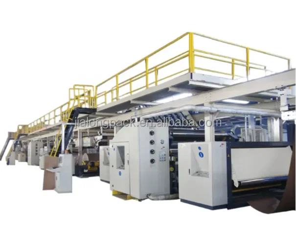 3 5 7 Ply Paper Corrugated Cardboard Cardboard Carton Sheet Making Machine / Production Line