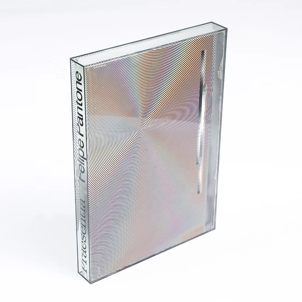 Exquisite technical custom Acrylic Dust High-Grade Gift Book Collect five-sided box Dazzling Wedding Photo Display Storage Box