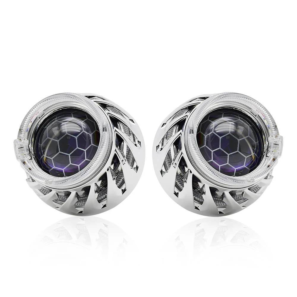 Bi Xenon Projector Lenses 3 inch Honeycomb Lens 2.5 inch H4 H7 Headlight other car accessories