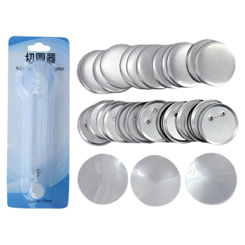 Plastic Round Pin Badge Making Machine Kit  School Badge Making for Making Round Badge