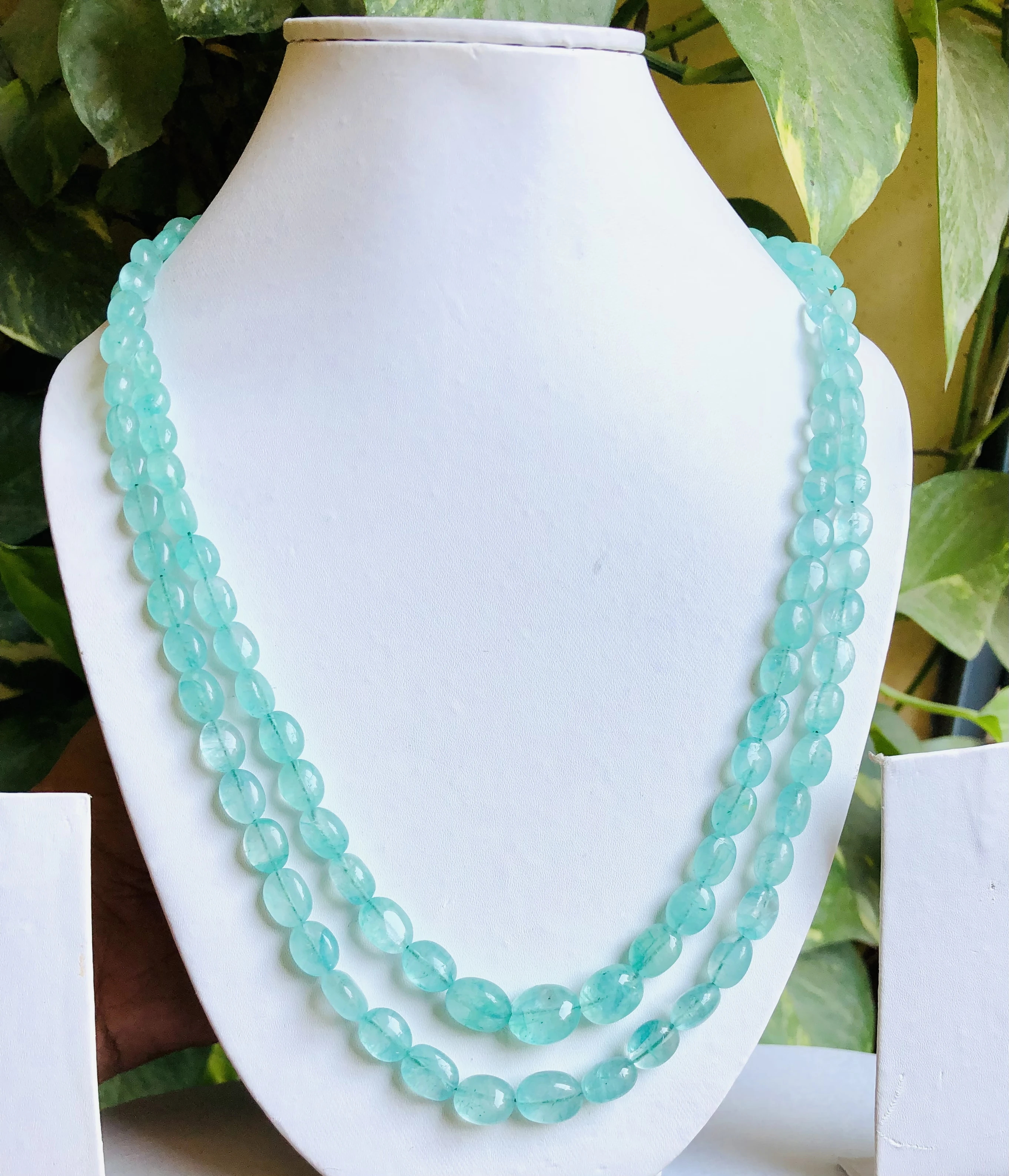 Top Quality Natural Russian Emerald Oval Mani Shape Beads Green Emerald Wedding Necklace Gemstone beads Limited Stock