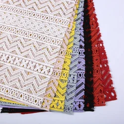 Free samples custom water soluble properties of chemical vietnam lace fabric