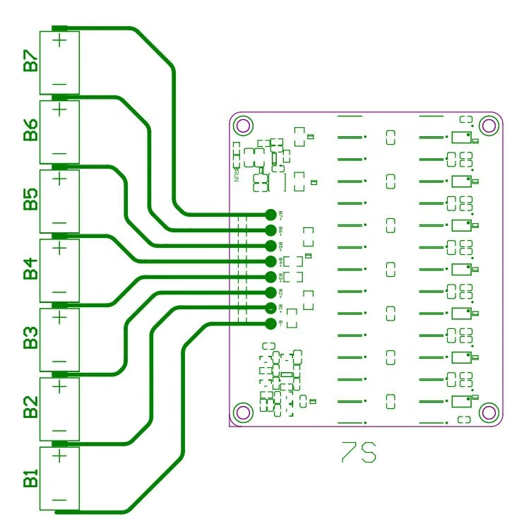 NEEY inductive balancer 7s 1.2a for Li-ion Lipo LTO Lifepo4 Lithium Battery Pack with 20A 30A Printed Circuit Board