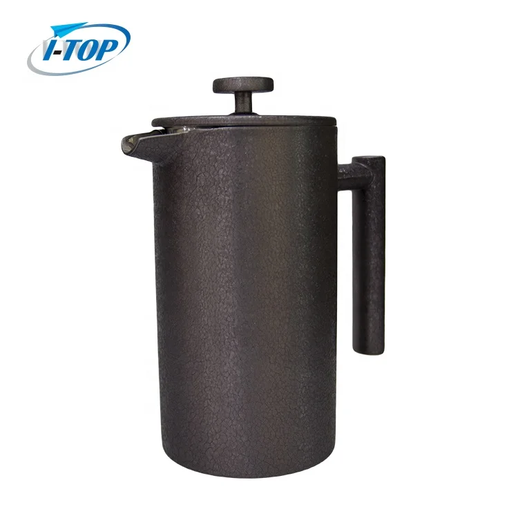 High Quality stainless steel double wall french press coffee maker 350/800/1000/1500ml