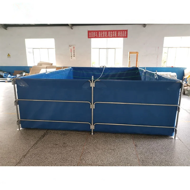 High quality 1000 L to 500000 Liters  foldable  fish farming tanks for outdoor and indoor