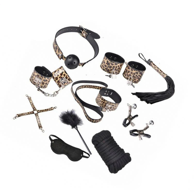 Free Custom Box - Japanese Leather Restraint Costumes Fetish Vide Game Rope Tape Bdsm Male Sex Toys Bondage