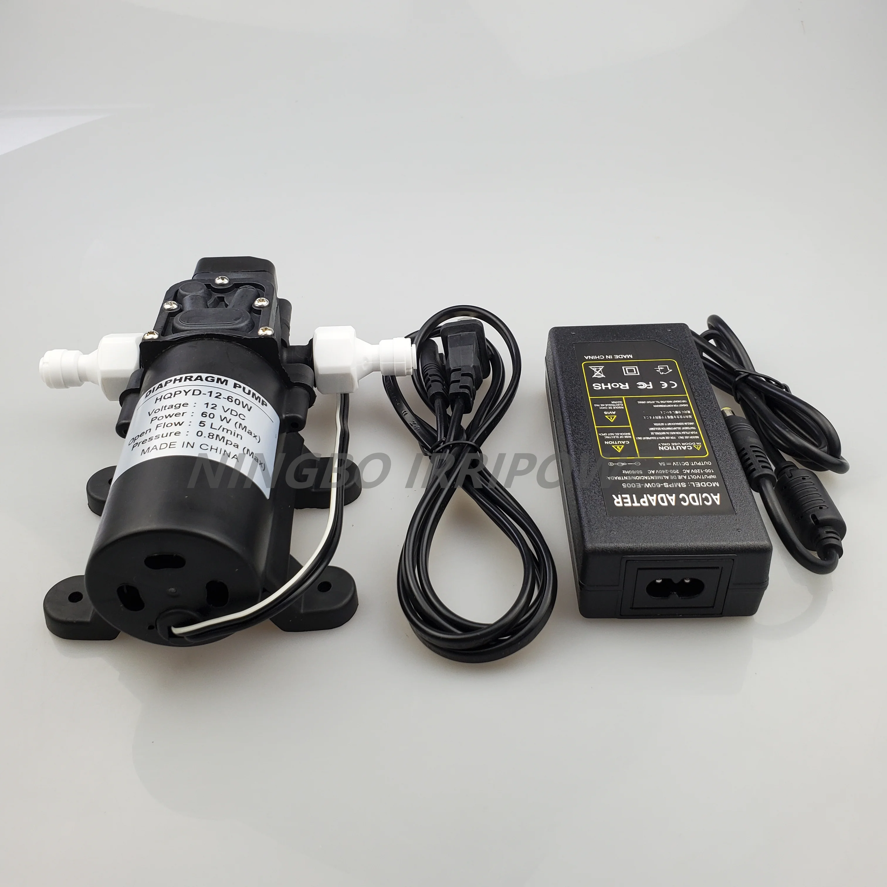 Mist cooling kit parts AC/DC 12V 5A adapter and 12V DC voltage 60W diaphragm pump