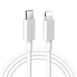Заводской прямой зарядный кабель для телефона Apple быстрой зарядки 1 м 2 Тип C на PD 8-контактный USB-кабель
