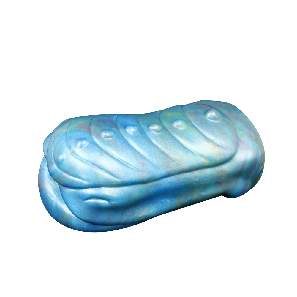 FAAK Geeba G6155 hot-selling sex toy with realistic feel for men in mysterious mixed light blue colour