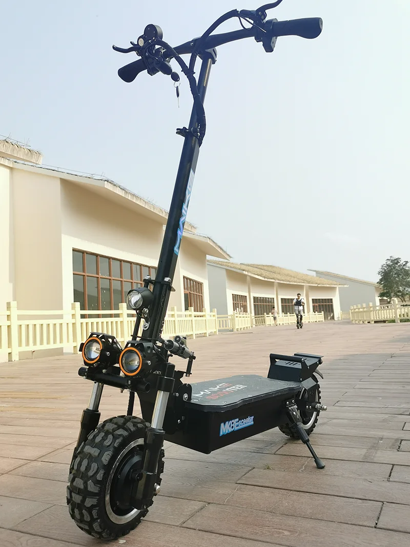 Reasonable Price maike mk8 60v e scooter with seat 11 inch big wheels 5000w dual motor fast 80km h electric scooter