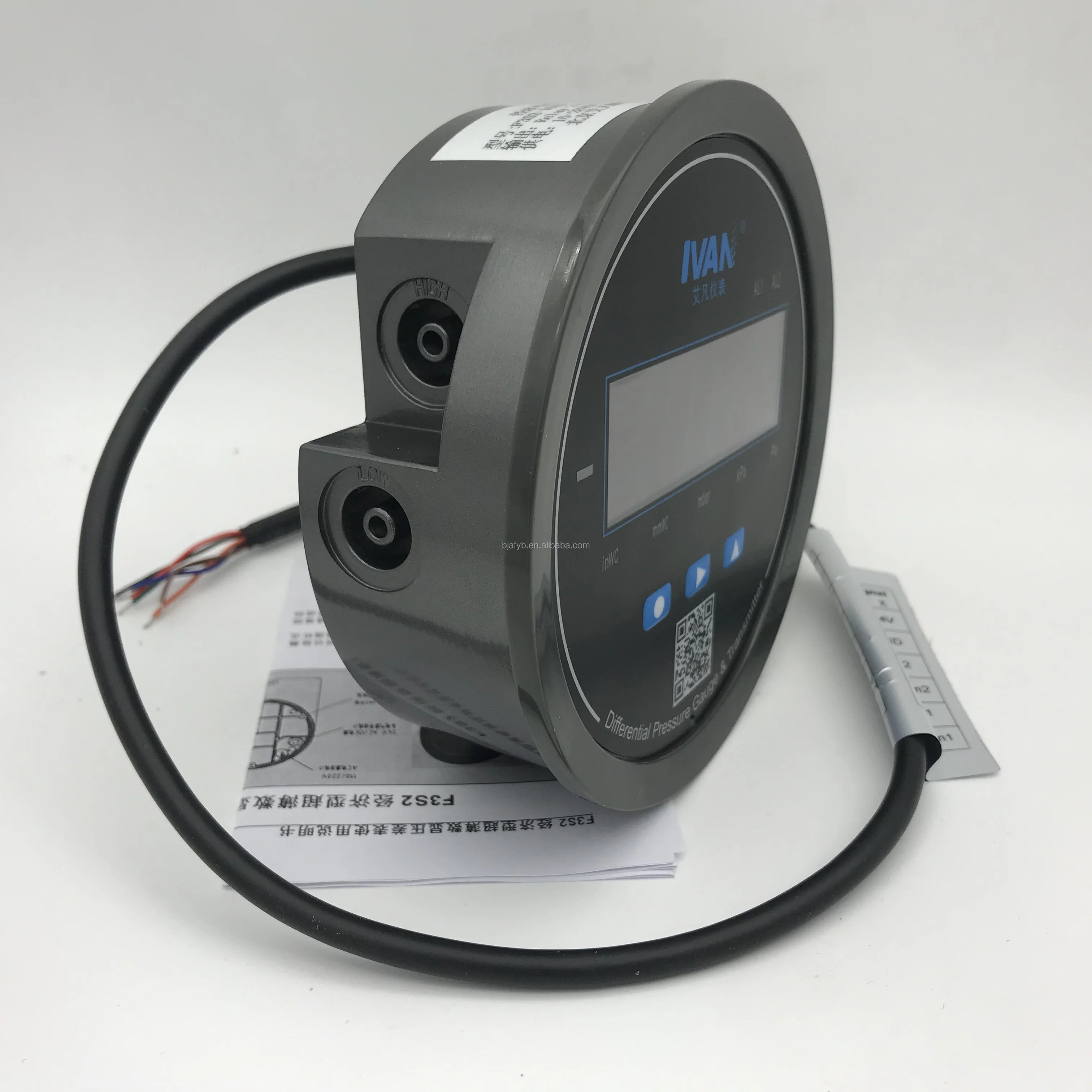 Блок питания 24 В, переключатель дифференциального давления с манометром