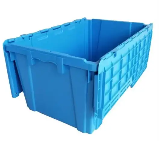 stackable shipping logistic plastic crate wholesale price moving storage pallet box turnover with lid manufacturer