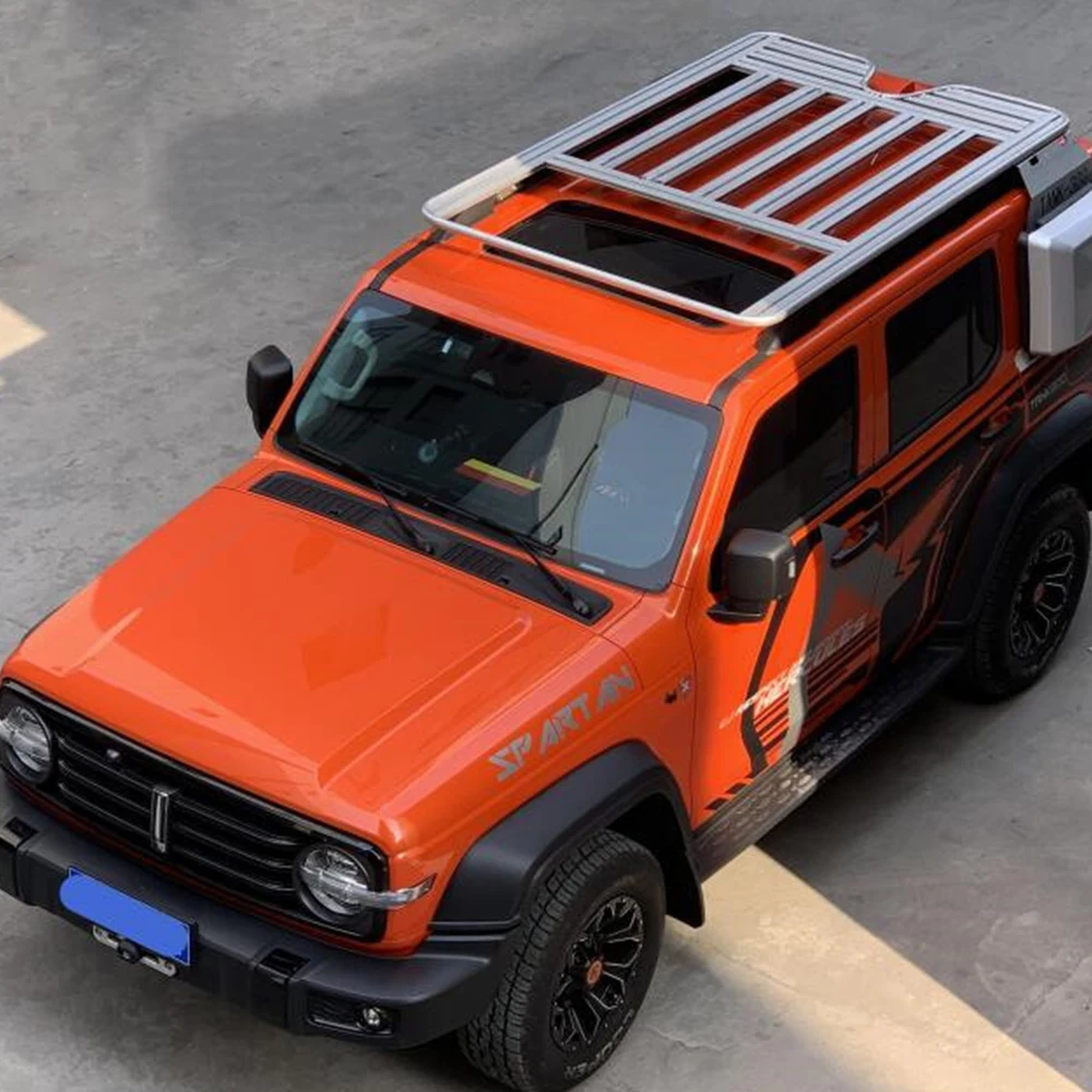 Car Accessories Aluminum Car Auto Spare Parts Flat Customized Roof Rail Roof Rack For Tank