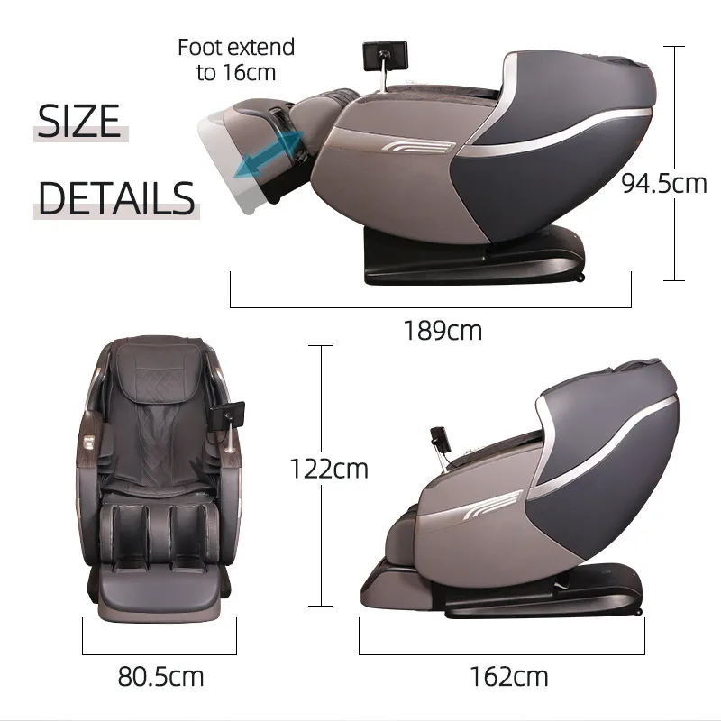 Luxury Full Body Massage Vending Recliner Zero Gravity Shiatsu AI 4D Massage Chair for Home Office