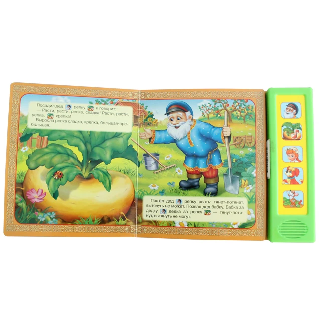 Factory customized  educational learning musical&sound talking book