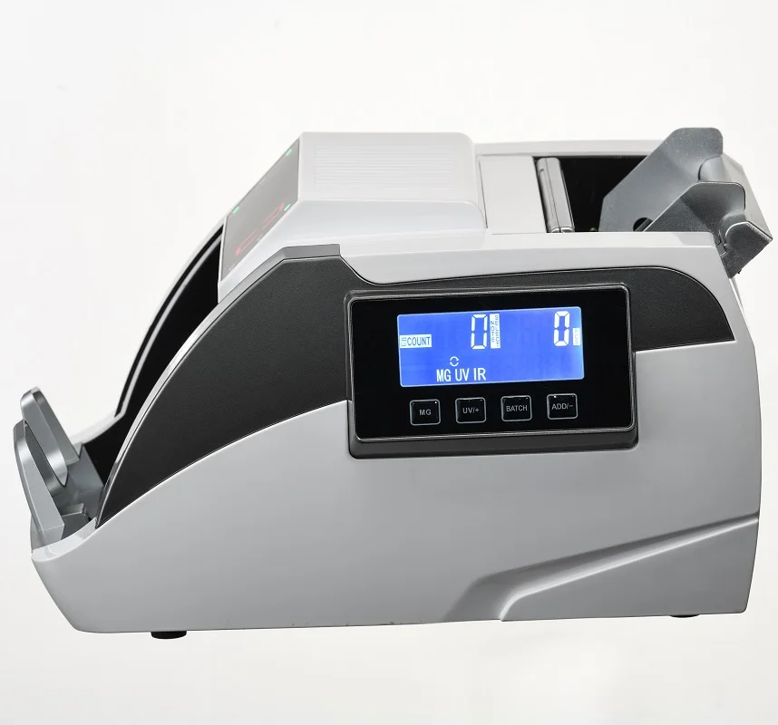 UV/MG big  LCD Display Bill Counter Multi-Currencies Counting Machine Cash Detector USD/EUR/IQD/SYP Money Counter