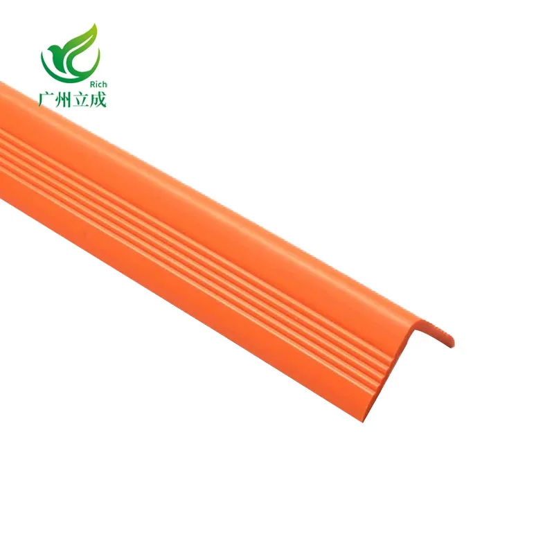 Rich7306 PVC Stairs Anti-Slip Strip Self-Adhesive PVC Prolfile For Stairs PVC Edge Banding  For  Furniture Wall Corner protector