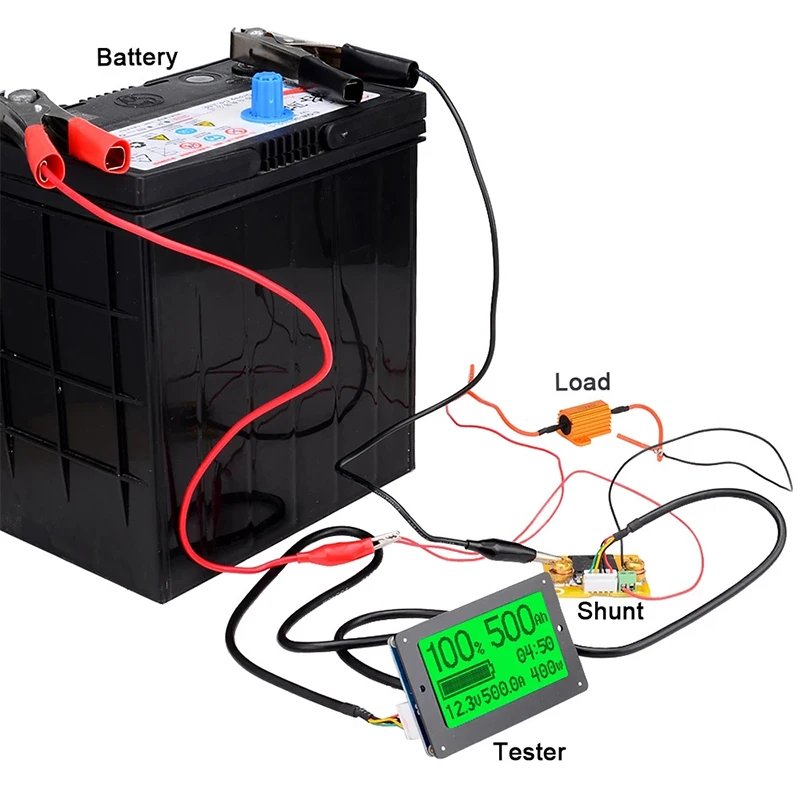 TF03K 50A/100A/350A/500A Coulomb Meter Voltage Car Acid Lead Lithium Battery Capacity Indicator