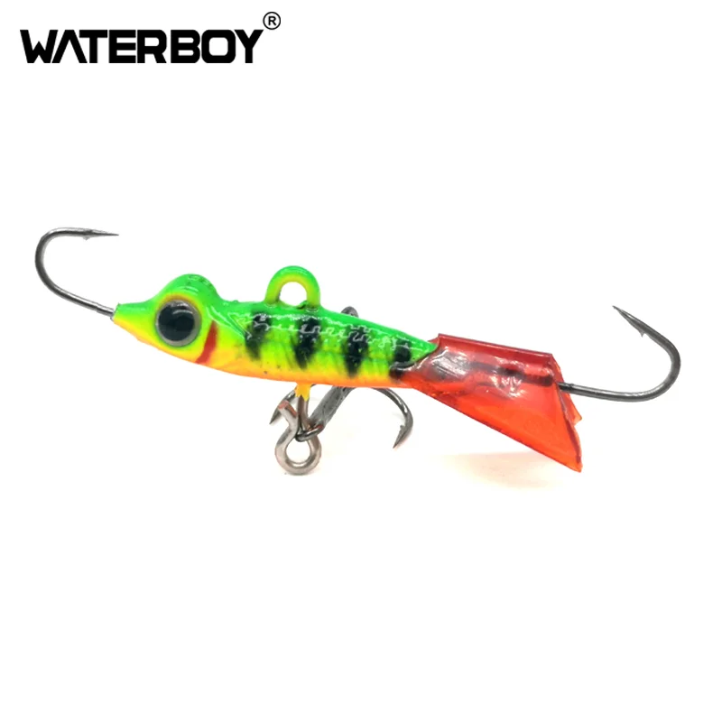 WATERBOY Jig Bait Fishing Hooks 3D Fish eyes Lead Hard Jigging Lure 3.8cm 5g Balancer Winter Ice Fishing Lure