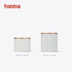 Оригинальный дизайн, чайная упаковка, маленькие бумажные банки с легкой очисткой крышки