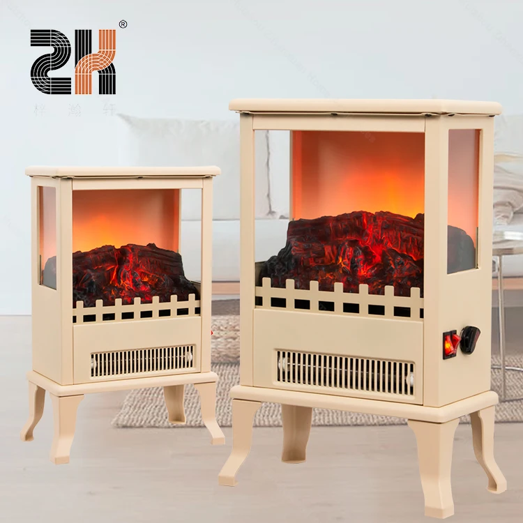17 Inch 120V 220V Modern Light Color Decoration victorian Wholesale Indoor LED Free standing Electric Fireplace Stove