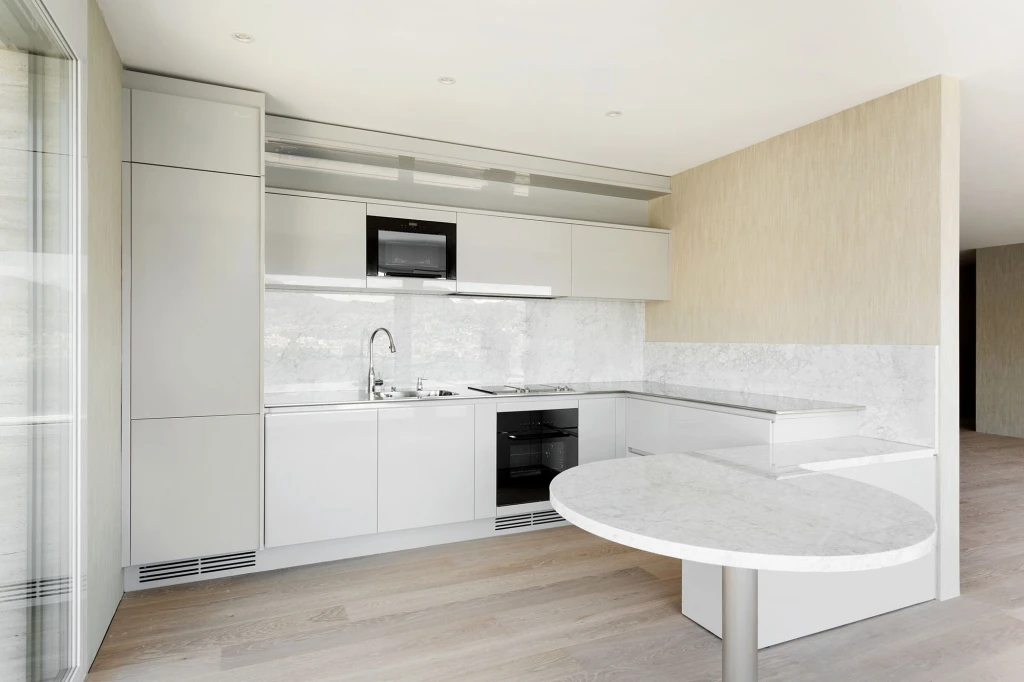 made in China modorn design Soft Close Ceramics&Wooden/aluminum L Shape Kitchen Cabinet