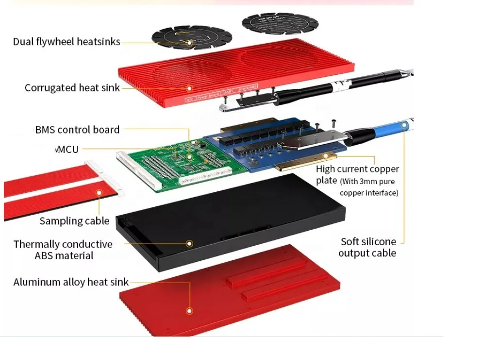 4s 12v 16s 48v Smart Lifepo4 BMS