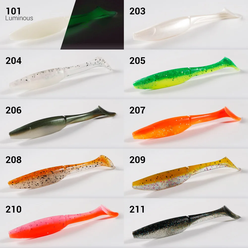 NOEBY soft plastic fishing lures bait 100mm 9g fishing paddle tail shad plastic soft lure