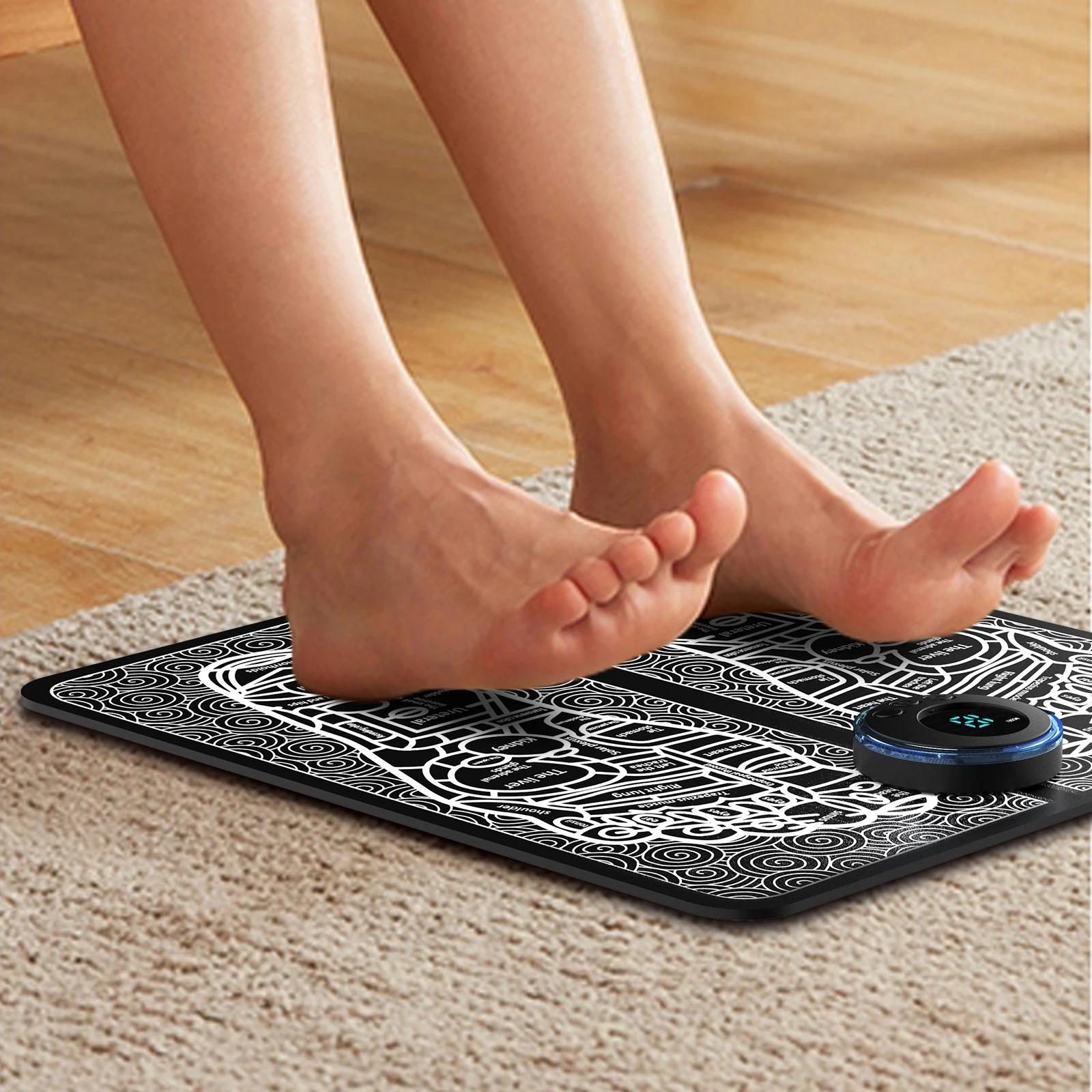 Convenient Foldable Ems Foot Massager Mat For Deep Muscle Massage And Blood Circulation